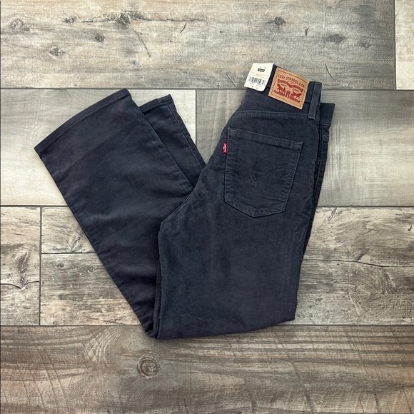 Levi's Denim - Levi's Women's Dark Gray Corduroy Ankle Straight Jeans